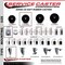 Service Caster 3.5'' Soft Rubber Wheel Swivel Top Plate Caster Set 2 Posi Brakes 2 Rigid, 4PK SCC-20S3514-SRS-PLB-2-R-2 - alternate 6